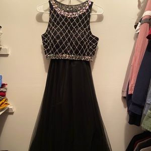 Two piece prom dress